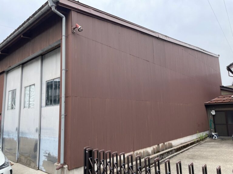 高岡市金屋町 B社 工場倉庫の遮熱・断熱塗装(屋根キルコ・外壁遮熱塗装)